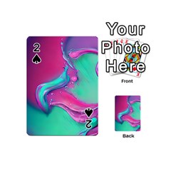 Marble Background - Abstract - Artist - Artistic - Colorful Playing Cards 54 Designs (Mini)