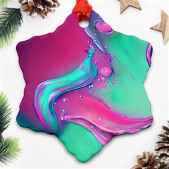 Marble Background - Abstract - Artist - Artistic - Colorful Ornament (Snowflake)