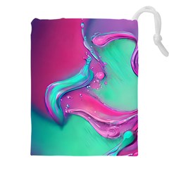 Marble Background - Abstract - Artist - Artistic - Colorful Drawstring Pouch (4xl) by GardenOfOphir