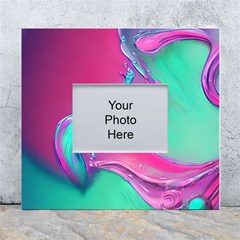 Marble Background - Abstract - Artist - Artistic - Colorful White Wall Photo Frame 5  X 7  by GardenOfOphir