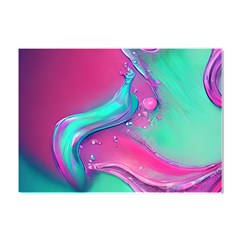 Marble Background - Abstract - Artist - Artistic - Colorful Crystal Sticker (A4)