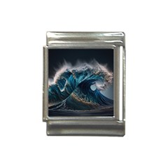 Tsunami Waves Ocean Sea Water Rough Seas 5 Italian Charm (13mm) by Pakemis