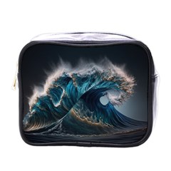 Tsunami Waves Ocean Sea Water Rough Seas 5 Mini Toiletries Bag (one Side) by Pakemis