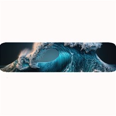 Tsunami Waves Ocean Sea Water Rough Seas 2 Large Bar Mat by Pakemis