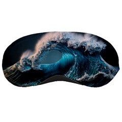 Tsunami Waves Ocean Sea Water Rough Seas 2 Sleeping Mask by Pakemis