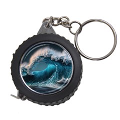 Tsunami Waves Ocean Sea Water Rough Seas 2 Measuring Tape by Pakemis