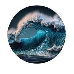 Tsunami Waves Ocean Sea Water Rough Seas 2 Mini Round Pill Box (pack Of 3) by Pakemis