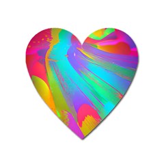 Curvy Contemporary - Flow - Modern - Contemporary Art - Beautiful Heart Magnet by GardenOfOphir