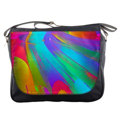 Curvy Contemporary - Flow - Modern - Contemporary Art - Beautiful Messenger Bag by GardenOfOphir