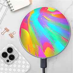 Curvy Contemporary - Flow - Modern - Contemporary Art - Beautiful Wireless Fast Charger(white) by GardenOfOphir