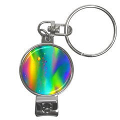 Liquid Shapes - Fluid Arts - Watercolor - Abstract Backgrounds Nail Clippers Key Chain by GardenOfOphir