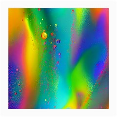 Liquid Shapes - Fluid Arts - Watercolor - Abstract Backgrounds Medium Glasses Cloth (2 Sides) by GardenOfOphir