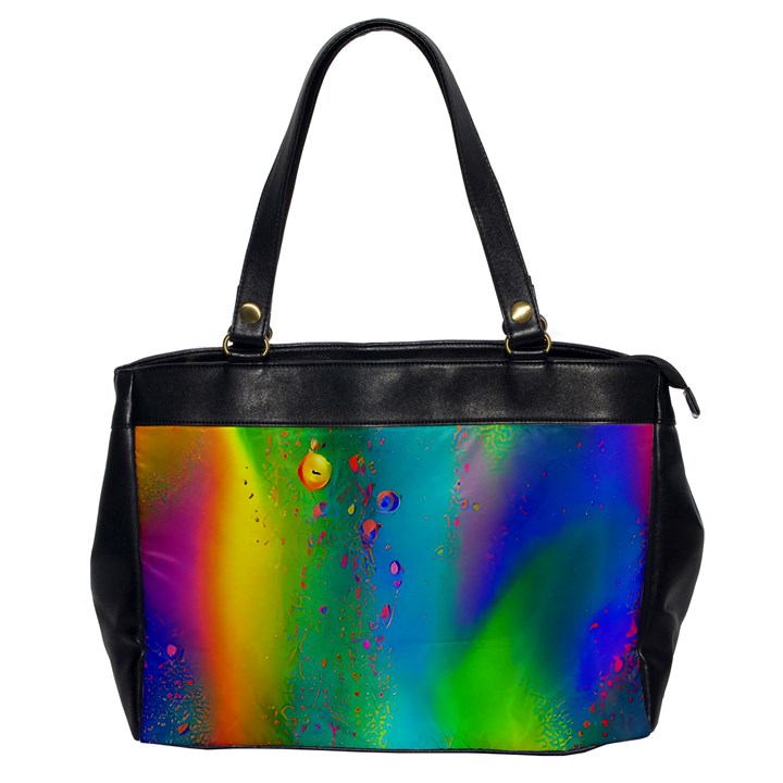 Liquid Shapes - Fluid Arts - Watercolor - Abstract Backgrounds Oversize Office Handbag