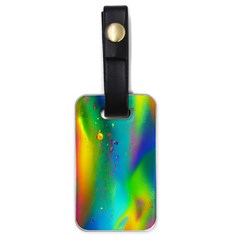 Liquid Shapes - Fluid Arts - Watercolor - Abstract Backgrounds Luggage Tag (one Side) by GardenOfOphir