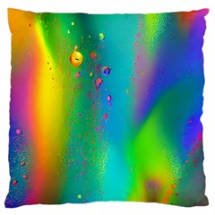 Liquid Shapes - Fluid Arts - Watercolor - Abstract Backgrounds Large Cushion Case (two Sides) by GardenOfOphir