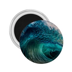 Tsunami Waves Ocean Sea Water Rough Seas 2 25  Magnets by Pakemis