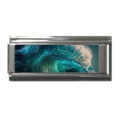 Tsunami Waves Ocean Sea Water Rough Seas Superlink Italian Charm (9mm) by Pakemis