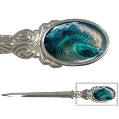 Tsunami Waves Ocean Sea Water Rough Seas Letter Opener by Pakemis