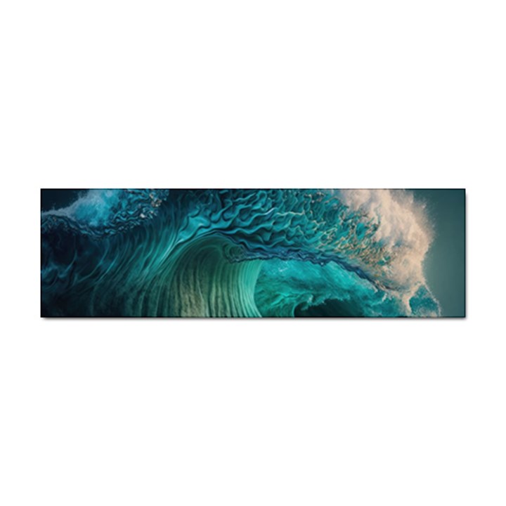 Tsunami Waves Ocean Sea Water Rough Seas Sticker (Bumper)