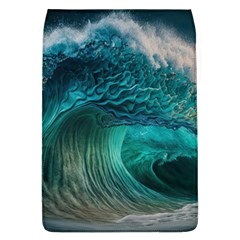 Tsunami Waves Ocean Sea Water Rough Seas Removable Flap Cover (l) by Pakemis