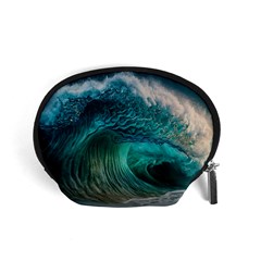 Tsunami Waves Ocean Sea Water Rough Seas Accessory Pouch (small) by Pakemis