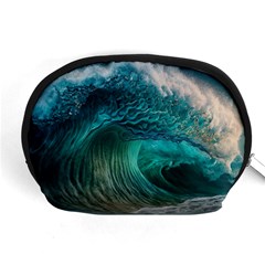 Tsunami Waves Ocean Sea Water Rough Seas Accessory Pouch (medium) by Pakemis