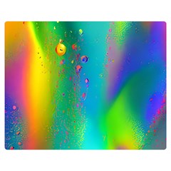 Liquid Shapes - Fluid Arts - Watercolor - Abstract Backgrounds One Side Premium Plush Fleece Blanket (medium) by GardenOfOphir