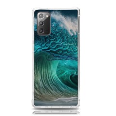 Tsunami Waves Ocean Sea Water Rough Seas Samsung Galaxy Note 20 Tpu Uv Case by Pakemis