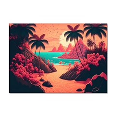 Tropical Beach Sea Jungle Ocean Landscape Sticker A4 (100 pack)