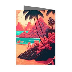 Tropical Beach Sea Jungle Ocean Landscape Mini Greeting Cards (pkg Of 8)