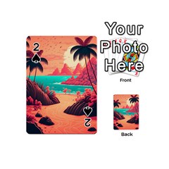 Tropical Beach Sea Jungle Ocean Landscape Playing Cards 54 Designs (mini)