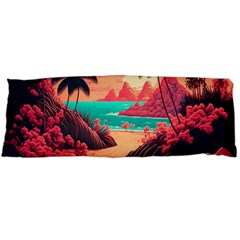 Tropical Beach Sea Jungle Ocean Landscape Body Pillow Case (dakimakura) by Pakemis