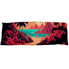 Tropical Beach Sea Jungle Ocean Landscape Body Pillow Case Dakimakura (two Sides) by Pakemis