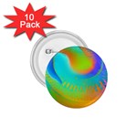 Contemporary Fluid Art Pattern In Bright Colors 1.75  Buttons (10 pack) Front