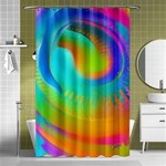 Contemporary Fluid Art Pattern In Bright Colors Shower Curtain 48  x 72  (Small)  Curtain(48  X 72 ) - 42.18 x64.8  Curtain(48  X 72 )