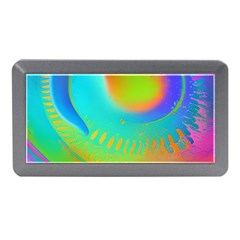 Contemporary Fluid Art Pattern In Bright Colors Memory Card Reader (mini) by GardenOfOphir