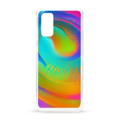 Contemporary Fluid Art Pattern In Bright Colors Samsung Galaxy S20 6 2 Inch Tpu Uv Case by GardenOfOphir