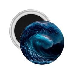 Tsunami Waves Ocean Sea Water Rough Seas 3 2 25  Magnets by Pakemis