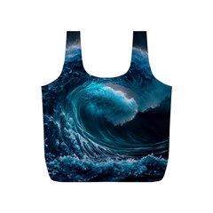 Tsunami Waves Ocean Sea Water Rough Seas 3 Full Print Recycle Bag (s) by Pakemis