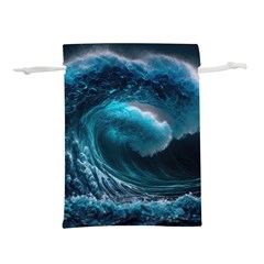 Tsunami Waves Ocean Sea Water Rough Seas 3 Lightweight Drawstring Pouch (l) by Pakemis