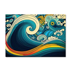 Waves Wave Ocean Sea Abstract Whimsical Abstract Art Sticker A4 (10 pack)