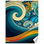 Waves Wave Ocean Sea Abstract Whimsical Abstract Art Canvas 18  x 24  17.8 x23.08  Canvas - 1