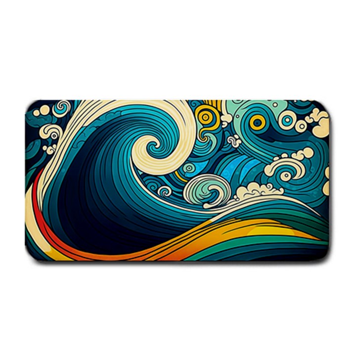 Waves Wave Ocean Sea Abstract Whimsical Abstract Art Medium Bar Mat