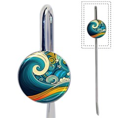 Waves Wave Ocean Sea Abstract Whimsical Abstract Art Book Mark