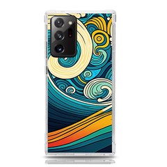 Waves Wave Ocean Sea Abstract Whimsical Abstract Art Samsung Galaxy Note 20 Ultra Tpu Uv Case by Pakemis