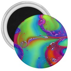 Modern Abstract Liquid Art Pattern 3  Magnets by GardenOfOphir