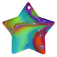 Modern Abstract Liquid Art Pattern Ornament (star)