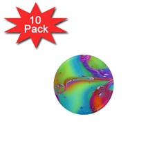 Modern Abstract Liquid Art Pattern 1  Mini Magnet (10 Pack)  by GardenOfOphir