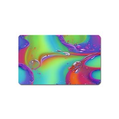 Modern Abstract Liquid Art Pattern Magnet (name Card) by GardenOfOphir