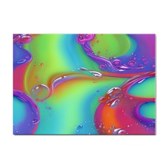 Modern Abstract Liquid Art Pattern Sticker A4 (10 Pack) by GardenOfOphir